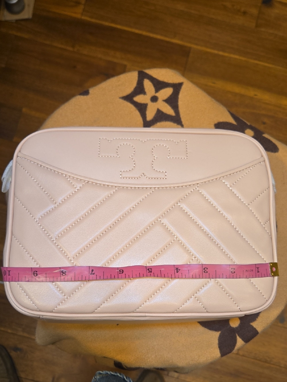 #193 NWT - Tory Burch Alexa Stitching Camera Bag 57807 (Shell Pink)